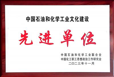 中国煤油和化学财产文明扶植进步前辈单元